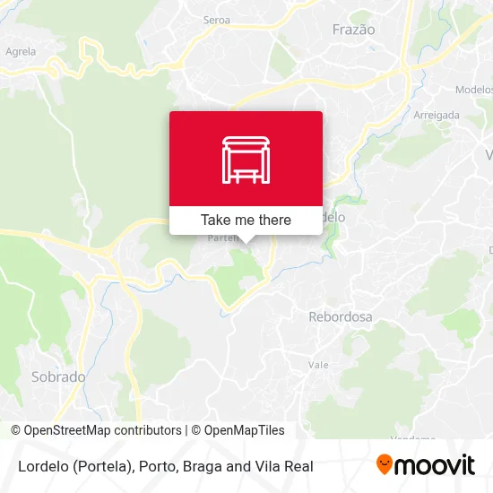 Lordelo (Portela) map