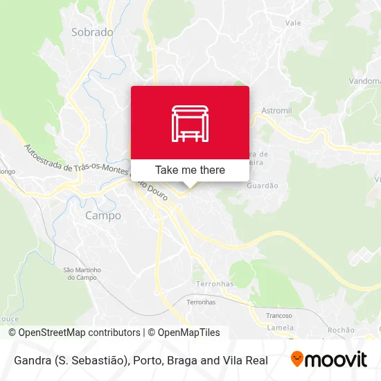 Gandra (S. Sebastião) map