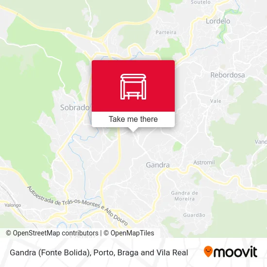 Gandra (Fonte Bolida) map
