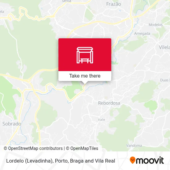 Lordelo (Levadinha) map