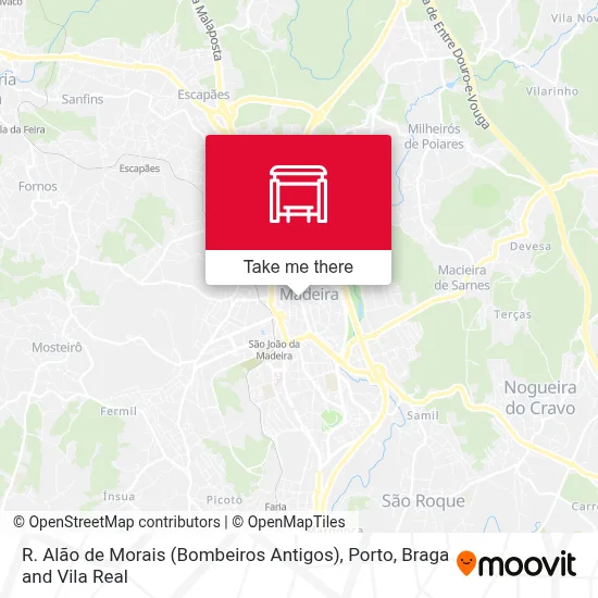 R. Alão de Morais (Bombeiros Antigos) map