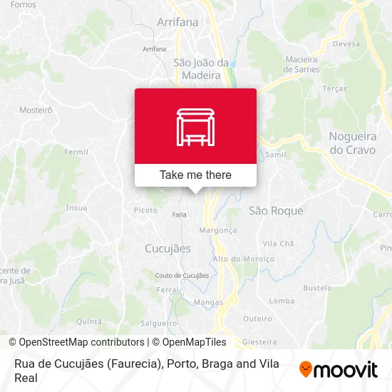 Rua de Cucujães (Faurecia) map