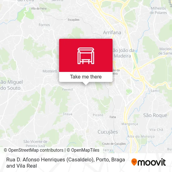 Rua D. Afonso Henriques (Casaldelo) map