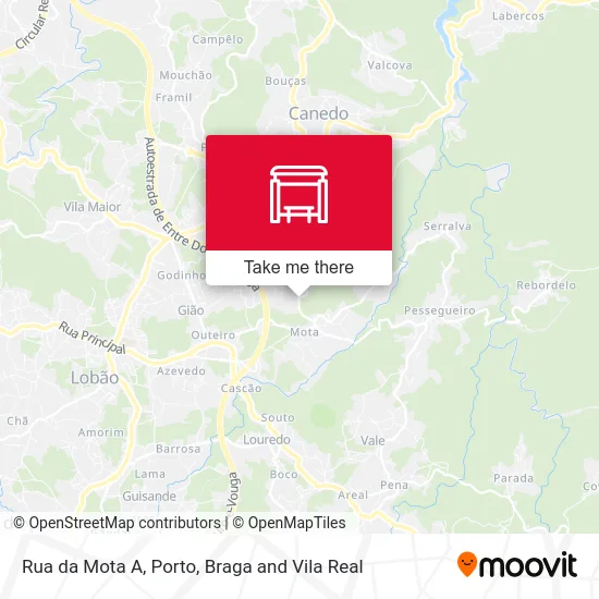Rua da Mota A mapa