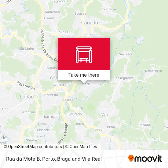 Rua da Mota B mapa