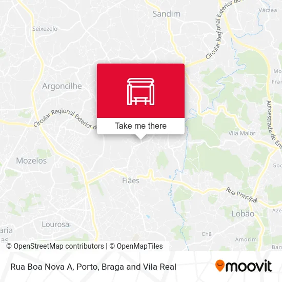 Rua Boa Nova A mapa