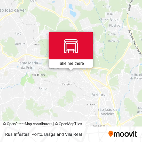 Rua Infestas mapa