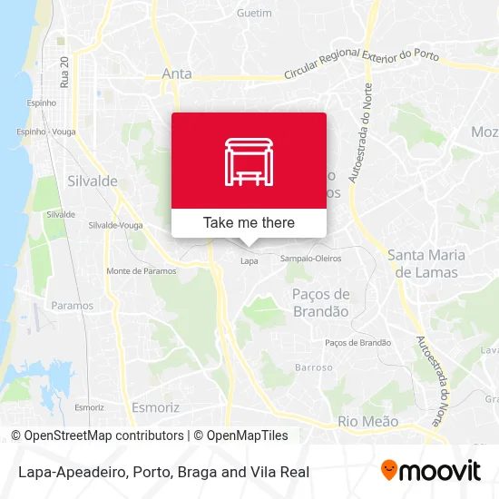 Lapa-Apeadeiro map