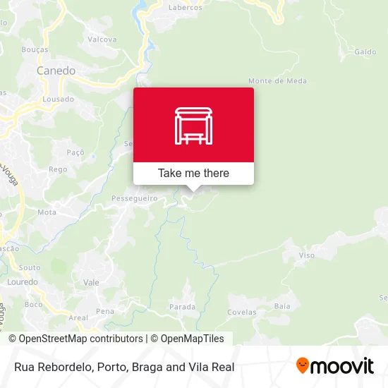 Rua Rebordelo mapa