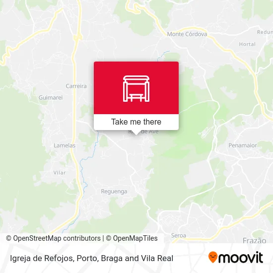 Igreja de Refojos map