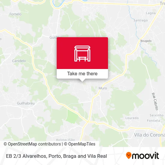 EB 2/3 Alvarelhos map