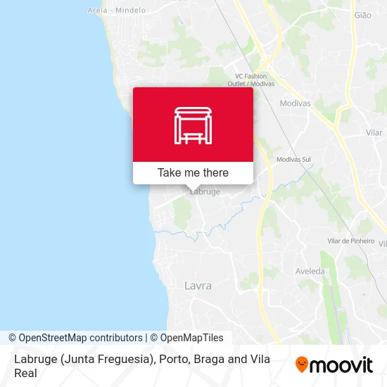 Labruge (Junta Freguesia) map