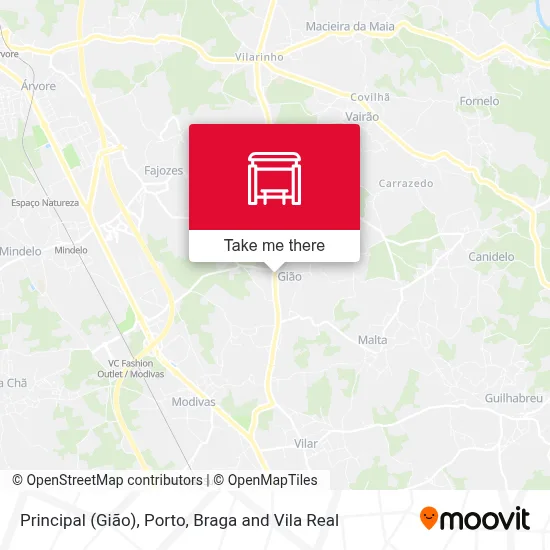 Principal (Gião) map