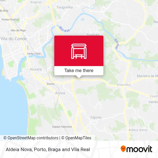 Aldeia Nova map