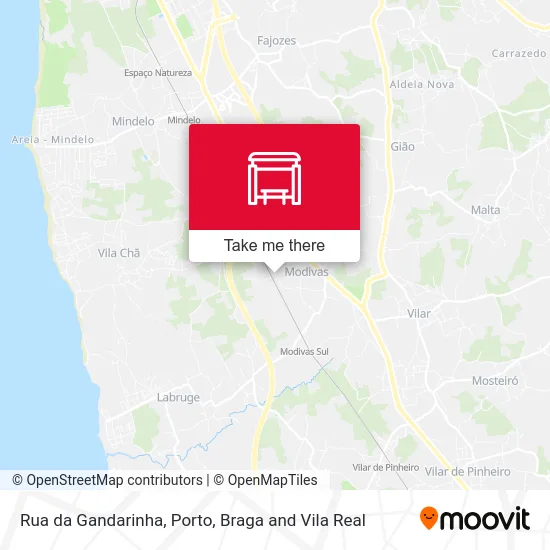 Rua da Gandarinha mapa