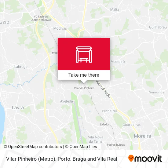 Vilar Pinheiro (Metro) map