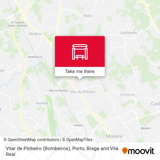 Vilar de Pinheiro (Bombeiros) map