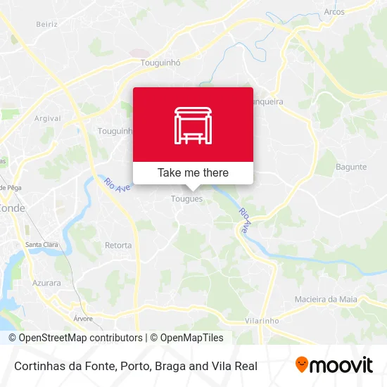 Cortinhas da Fonte map