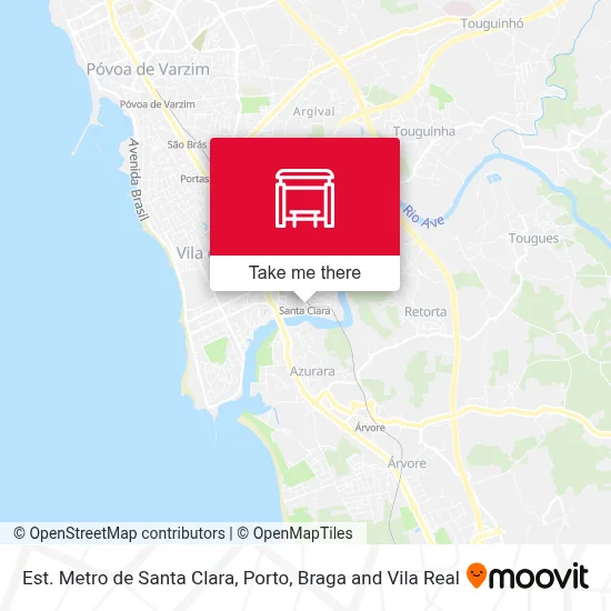 Est. Metro de Santa Clara map
