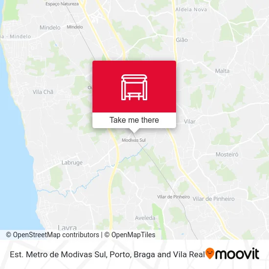 Est. Metro de Modivas Sul map