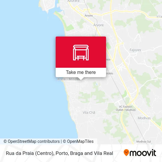 Rua da Praia (Centro) mapa