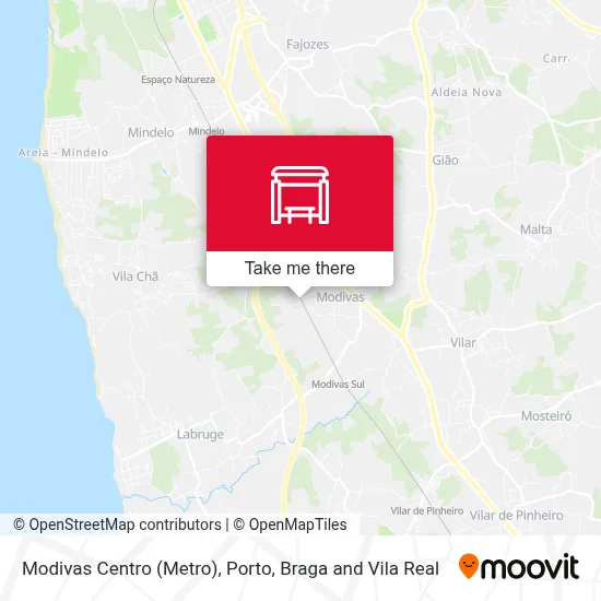 Modivas Centro (Metro) map