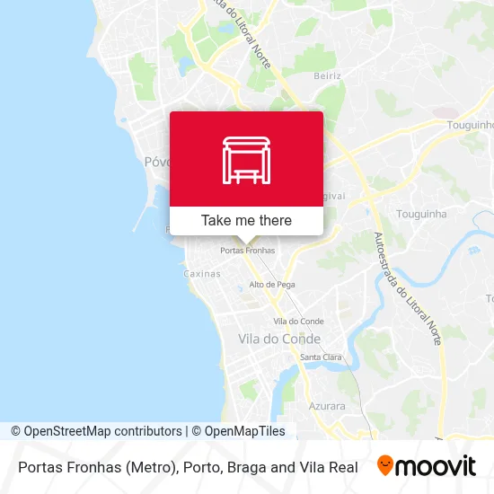 Portas Fronhas (Metro) map
