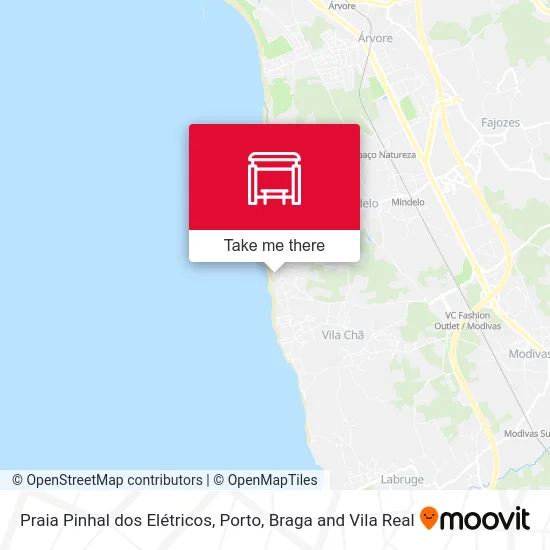 Praia Pinhal dos Elétricos map