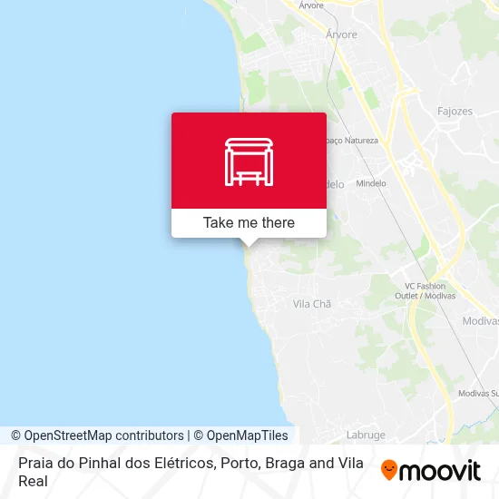 Praia do Pinhal dos Elétricos map