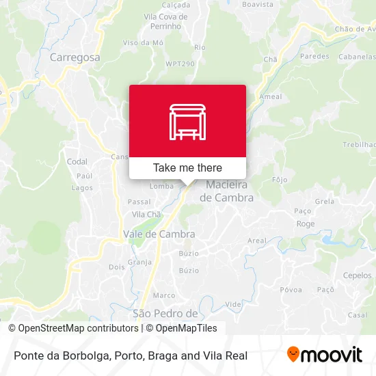 Ponte da Borbolga map