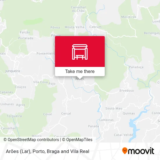 Arões (Lar) map