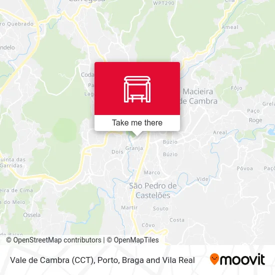 Vale de Cambra (CCT) map