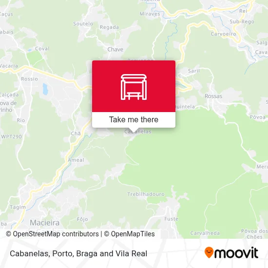 Cabanelas map