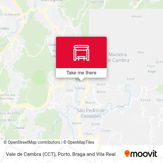 Vale de Cambra (CCT) map