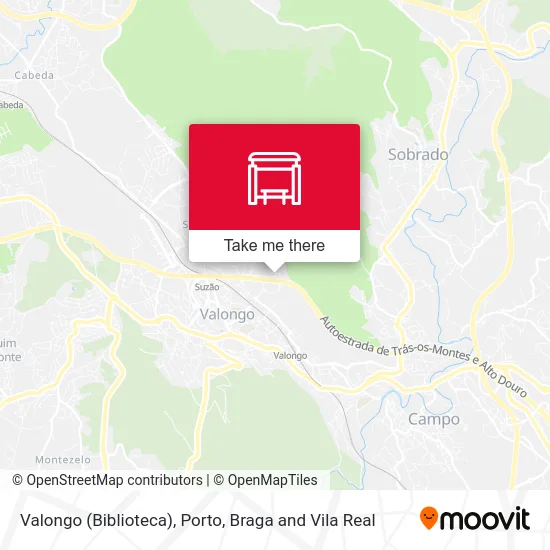 Valongo (Biblioteca) map