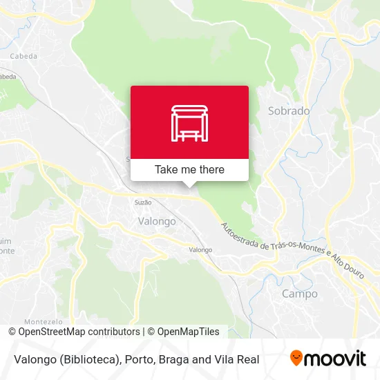 Valongo (Biblioteca) map