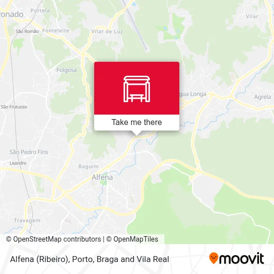 Alfena (Ribeiro) map