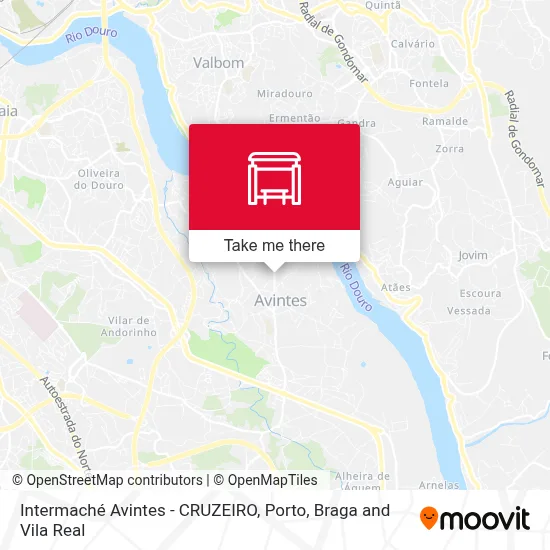 Intermaché Avintes - CRUZEIRO map