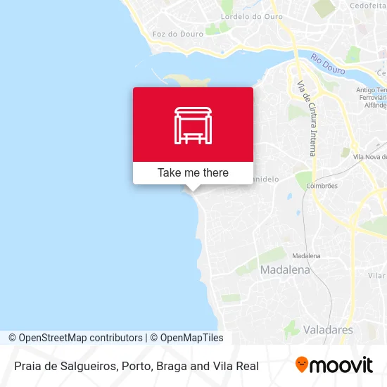 Praia de Salgueiros map