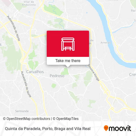 Quinta da Paradela map