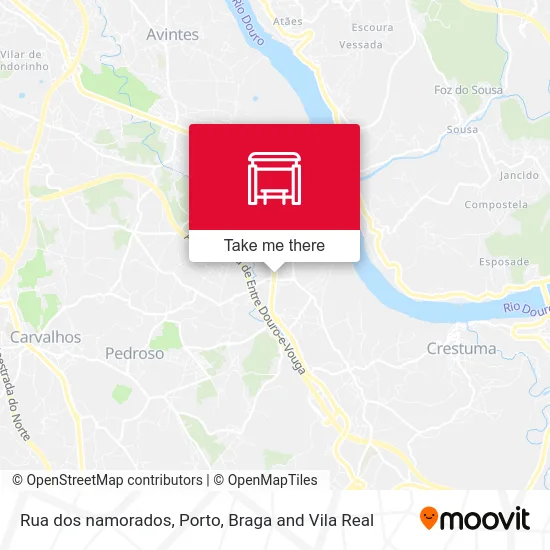 Rua dos namorados map