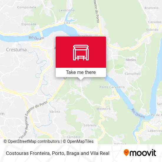 Costouras Fronteira map