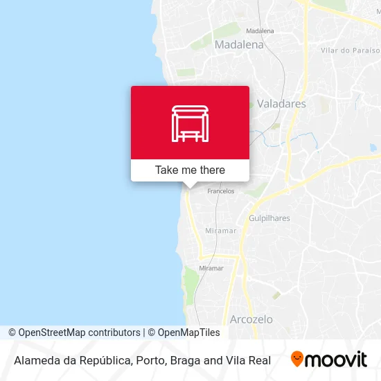 Alameda da República map