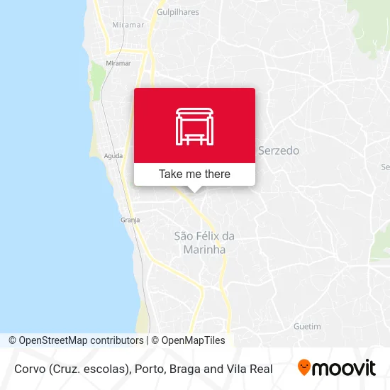 Corvo (Cruz. escolas) map