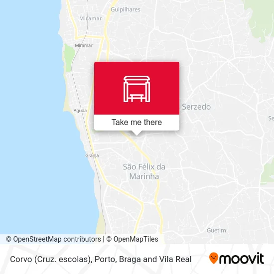 Corvo (Cruz. escolas) map