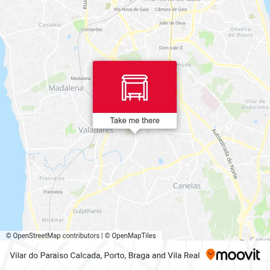 Vilar do Paraiso Calcada map