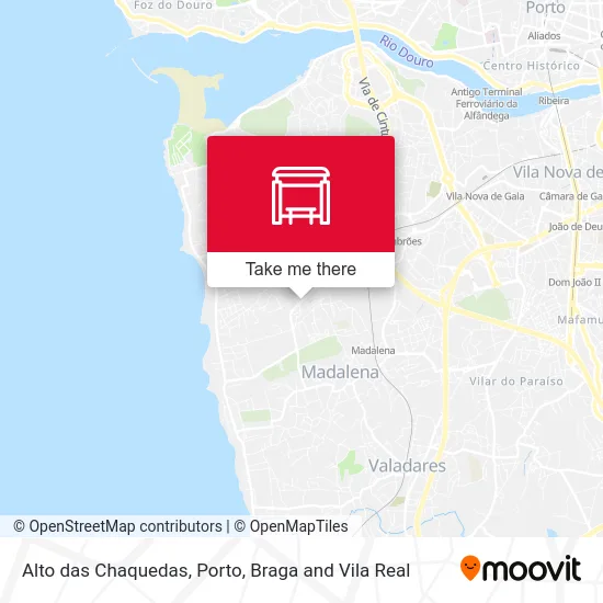 Alto das Chaquedas map