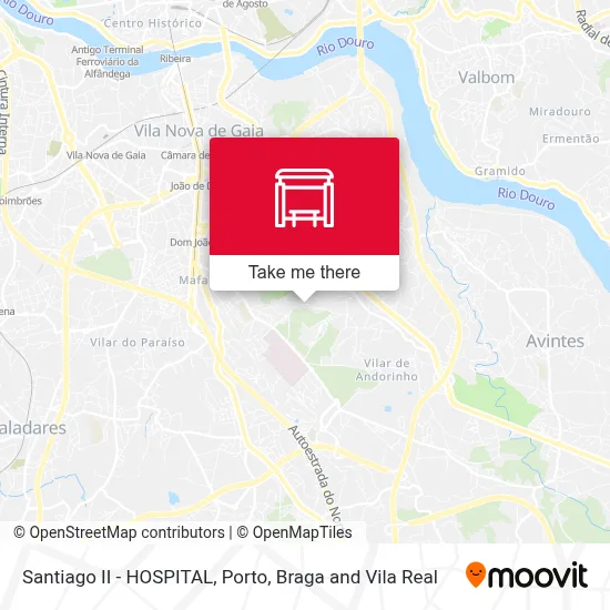 Santiago II - HOSPITAL map