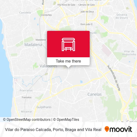 Vilar do Paraiso Calcada map