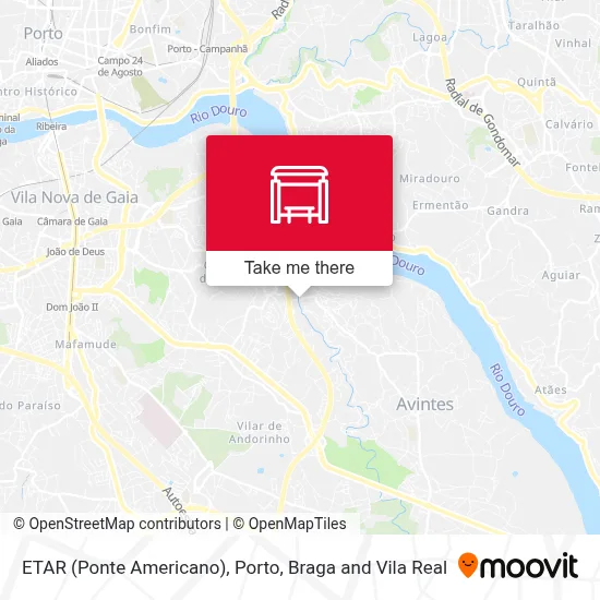 ETAR (Ponte Americano) map